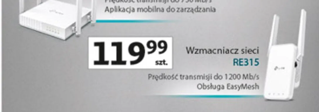 Wzmacniacz sieci RE315 promocja w Auchan
