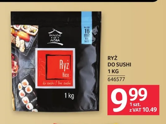 Ryż do sushi House of Asia promocja w Selgros
