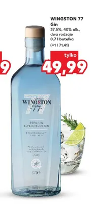 Gin Wingston 77 Premium London Dry promocja w Kaufland