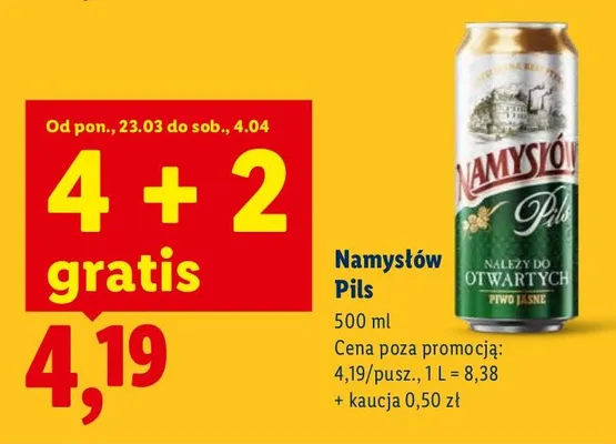 Piwo Pils promocja w Lidl