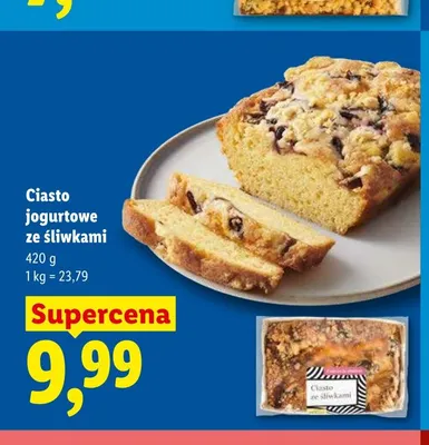 Ciasto jogurtowe ze śliwkami promocja w Lidl