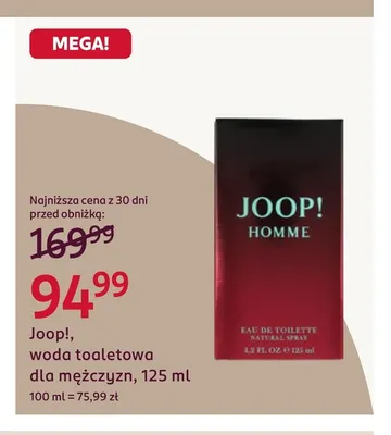 Woda toaletowa dla mężczyzn Joop! promocja w Rossmann