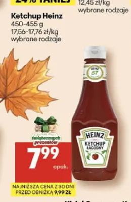 Ketchup Heinz promocja w Delikatesy Centrum