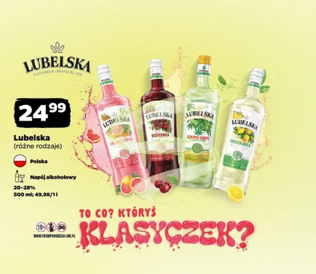 Napój alkoholowy Lubelska Grejpfrutowa promocja w Netto