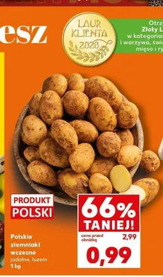 Ziemniaki wczesne jadalne polskie promocja w Kaufland