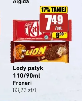 Lody na patyku KitKat promocja w API Market