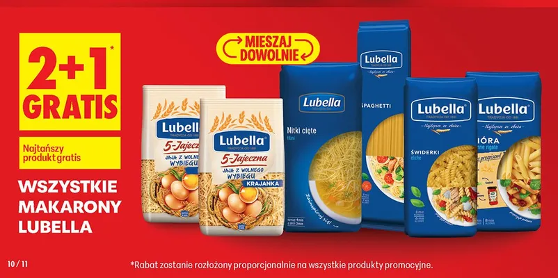 Makarony wszystkie rodzaje promocja w Biedronka