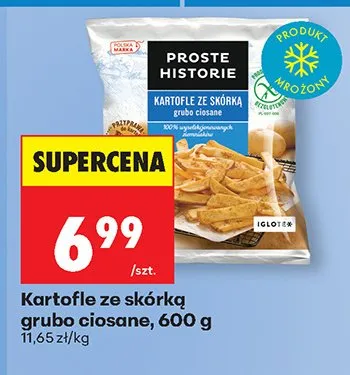 Kartofle ze skórką grubo ciosane promocja w Biedronka