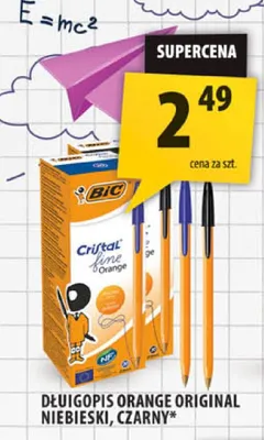 Długopis Orange Original niebieski BIC promocja w Arhelan