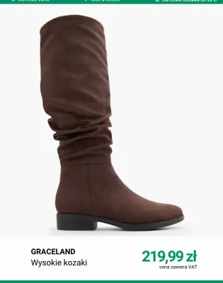 Wysokie kozaki Graceland promocja w Deichmann