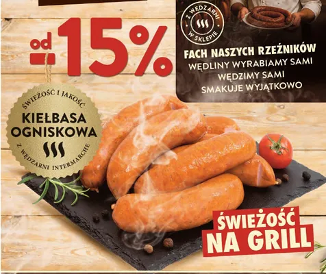 Kiełbasa ogniskowa Z Wędzarni Intermarché promocja w Intermarche