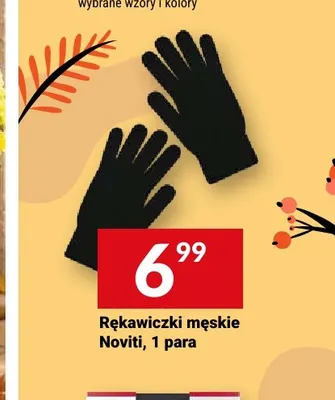 Rękawiczki męskie Noviti promocja w Twój Market