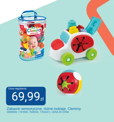 Piłka sensoryczna Soft Clemmy promocja w Smyk