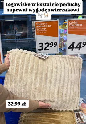Welurowa poduszka dla zwierząt, różne warianty promocja w Action