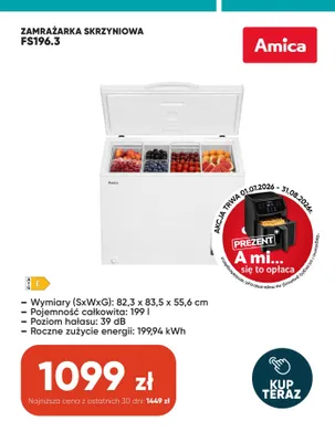 Zamrażarka skrzyniowa Amica promocja w Max Elektro