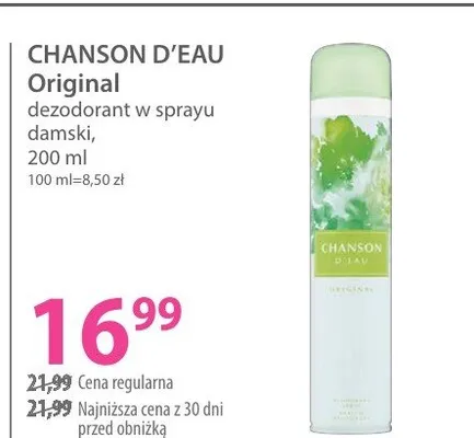 Dezodorant w sprayu damski promocja w Hebe