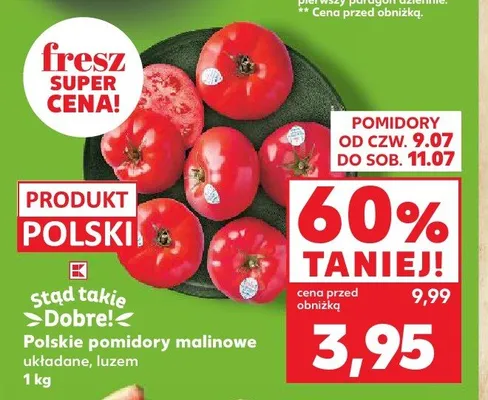 Polskie pomidory malinowe promocja w Kaufland