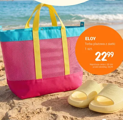 Torba plażowa z siatki ELOY promocja w Rossmann