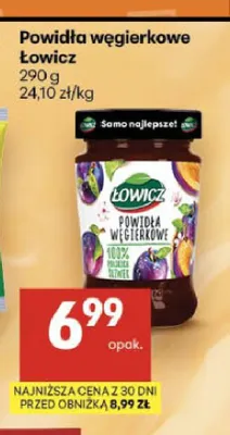 Powidła węgierkowe Łowicz promocja w Delikatesy Centrum