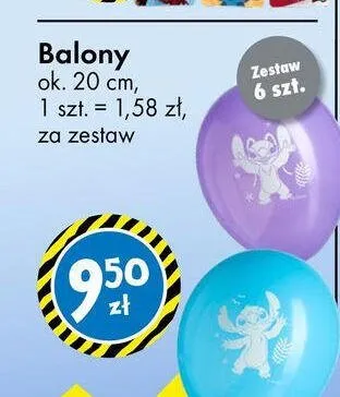 Balony Lilo i Stitch 6-pak promocja w Tedi