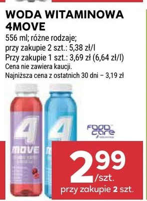 Woda witaminowa 4Move promocja w Stokrotka