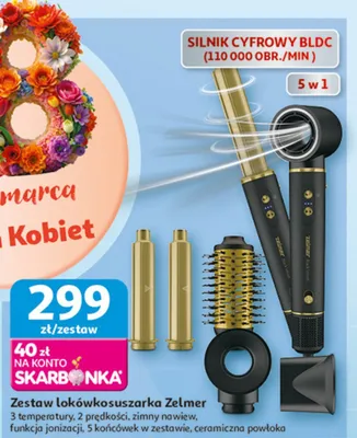 Zestaw lokówkosuszarka Zelmer promocja w Auchan