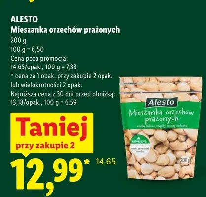 Mieszanka orzechów prażonych Alesto promocja w Lidl