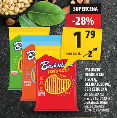 Paluszki Beskidzkie z solą promocja w Arhelan