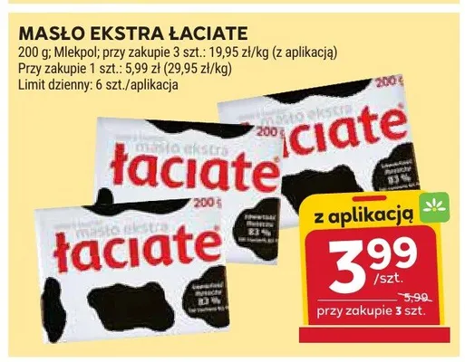 Masło extra łaciate promocja w Stokrotka