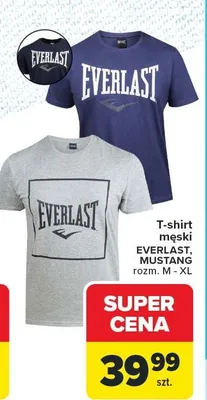 T-shirt męski Everlast, Mustang promocja w Carrefour