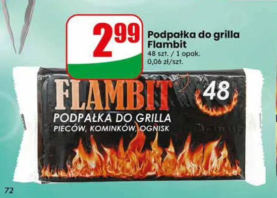 Podpałka do grilla Flambit promocja w Dino