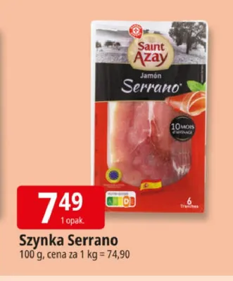 Szynka Serrano Saint Azay promocja w Leclerc
