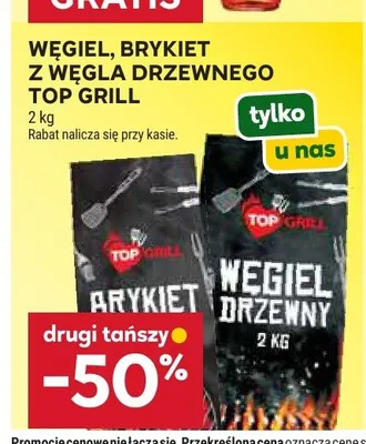 Brykiet z węgla drzewnego Top Grill promocja w Stokrotka