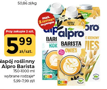 Napój roślinny Alpro Barista promocja w Społem Częstochowa