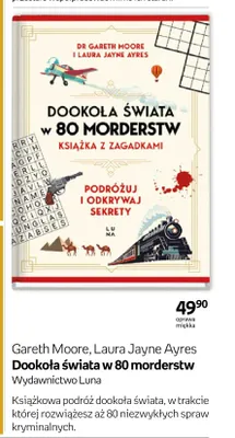 Książka Dookoła świata w 80 morderstw Gareth Moore Laura Jayne Ayres promocja w Empik