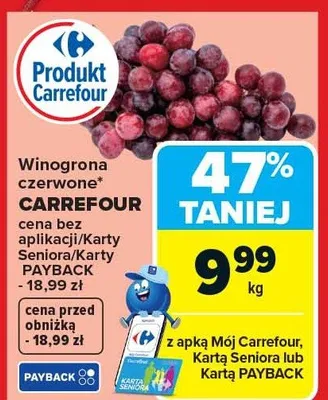 Winogrona czerwone promocja w Carrefour Market