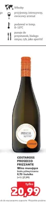 Wino musujące Costaross Prosecco Frizzante promocja w Kaufland