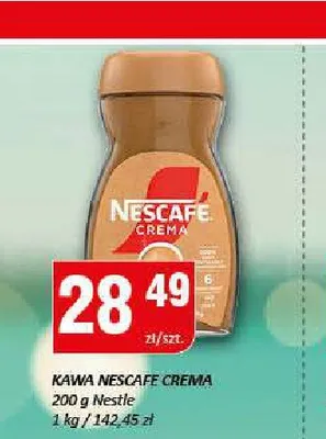 Kawa rozpuszczalna Nescafe Crema promocja w Chorten