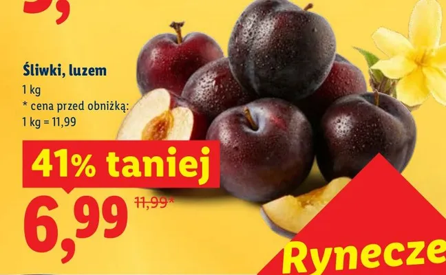 Śliwki, luzem promocja w Lidl
