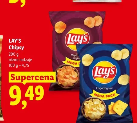 Chipsy wędzona szynka Lay's promocja w Lidl