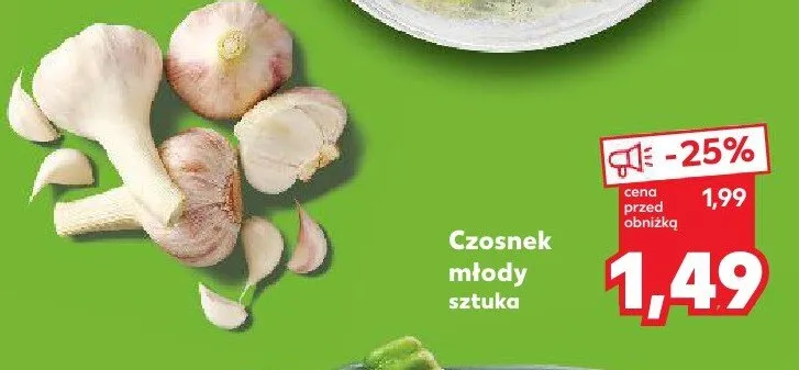 Czosnek młody  promocja w Kaufland