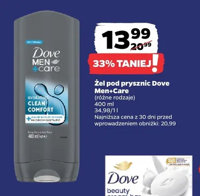 Żel pod prysznic Dove Men+Care promocja w Netto