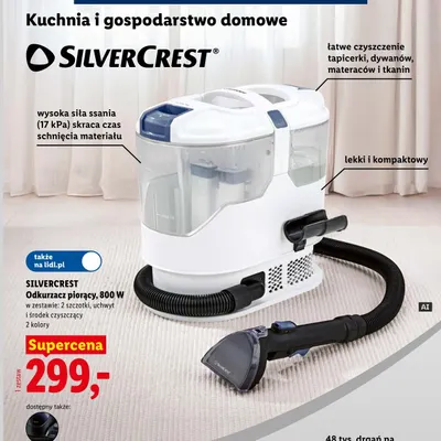 Odkurzacz piorący Silvercrest 800W promocja w Lidl
