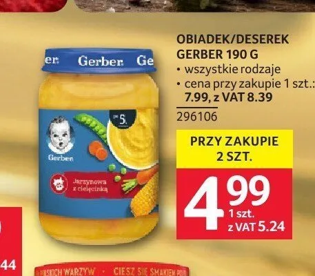 Obiadek Gerber promocja w Selgros