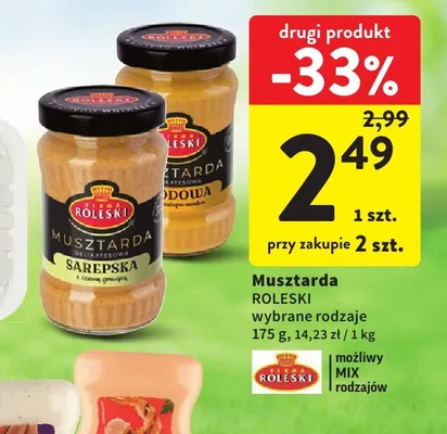 Musztarda Roleski promocja w Intermarche
