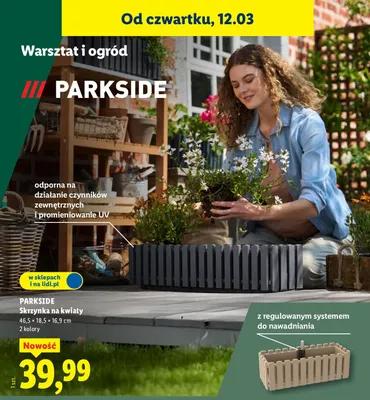 Skrzynka na kwiaty promocja w Lidl
