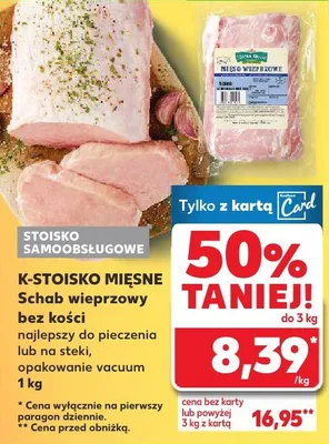 Schab wieprzowy bez kości  promocja w Kaufland