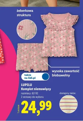 Komplet niemowlęcy LUPILU promocja w Lidl