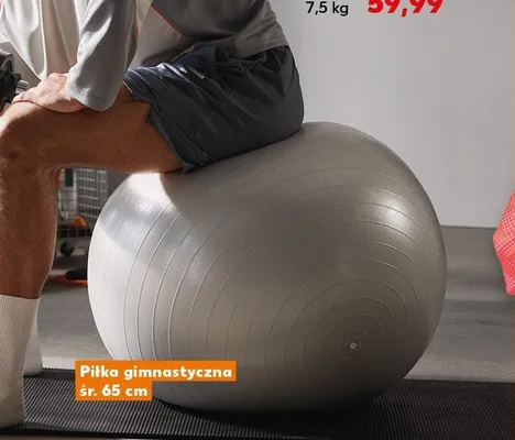 Piłka gimnastyczna 65 cm promocja w Kaufland