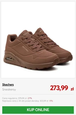 Sneakersy Skechers promocja w eobuwie.pl